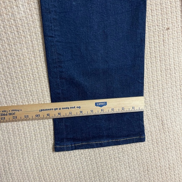 Levi's Strauss & Co. Dark Blue Denim Jeans Men’s Size 38X33 Straight Leg - Picture 6 of 13